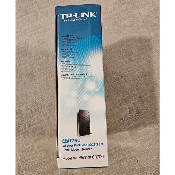 TP-LINK AC 1750 Wireless Dual Band DOCSIS 3.0 Cable Modem Router - Picture 3 of 5